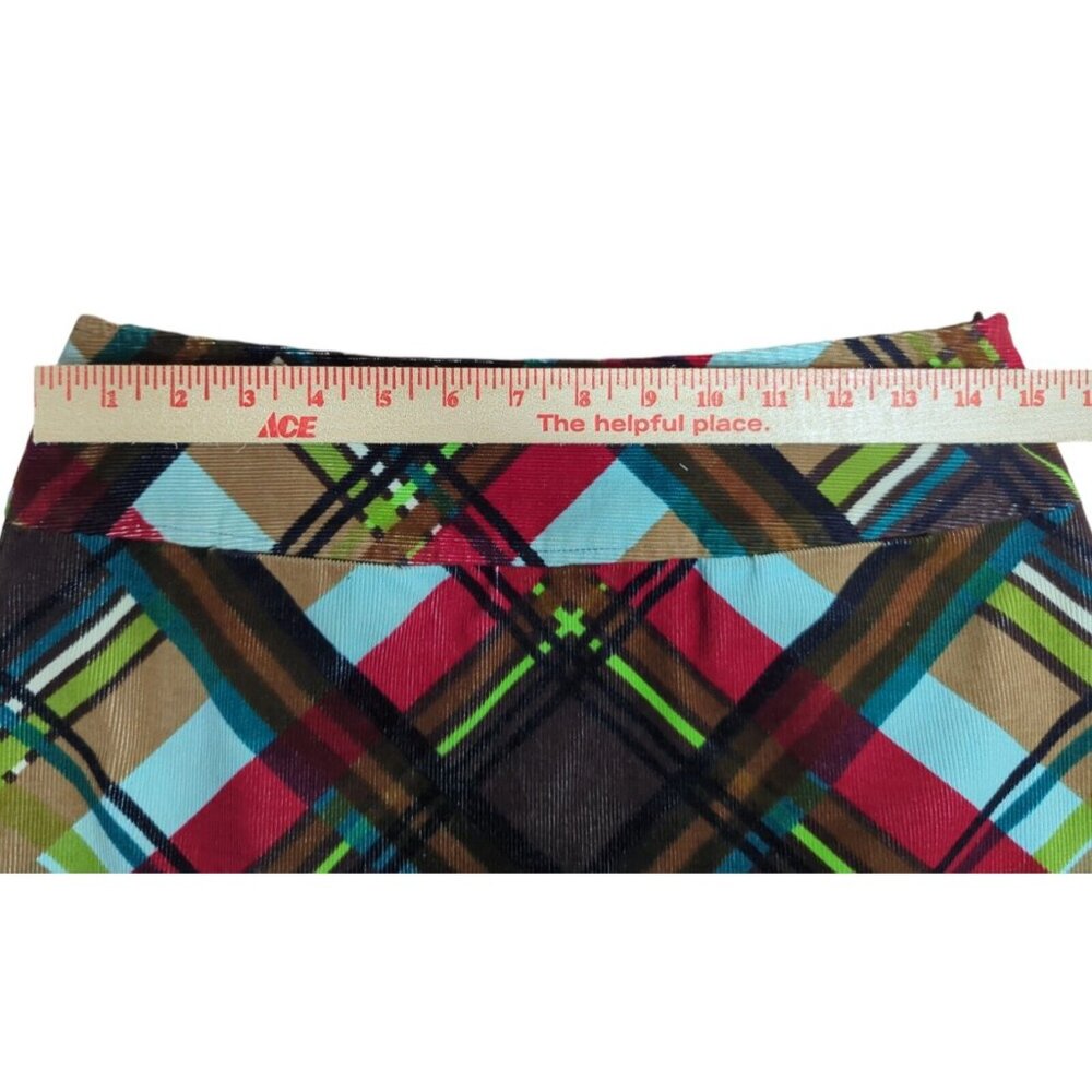 Etcetera Mini Skirt Sz‎ 6 Velvet Corduroy A Line Goblincore Grunge Y2K Retro - Picture 9 of 11